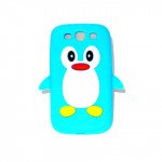 Wholesale Samsung Galaxy S3 / i9300 3D Penguin Case (Light Blue)